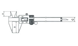 细尖爪数显卡尺